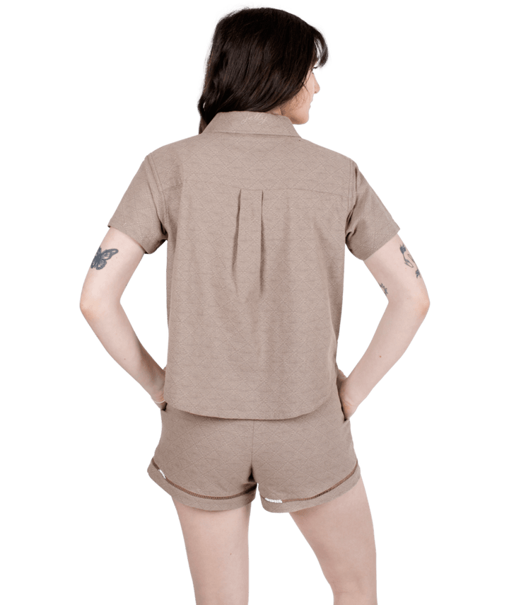 Cape Cod Jacquard Shirt-Brown