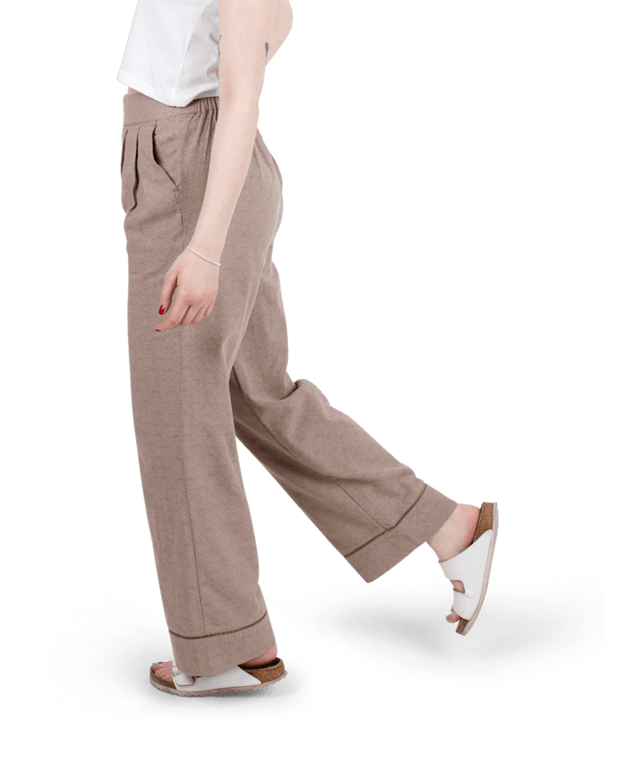 Montauk Jacquard Pant-Brown