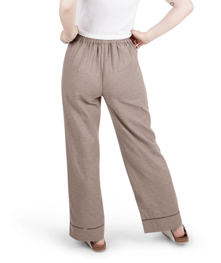 Montauk Jacquard Pant-Brown