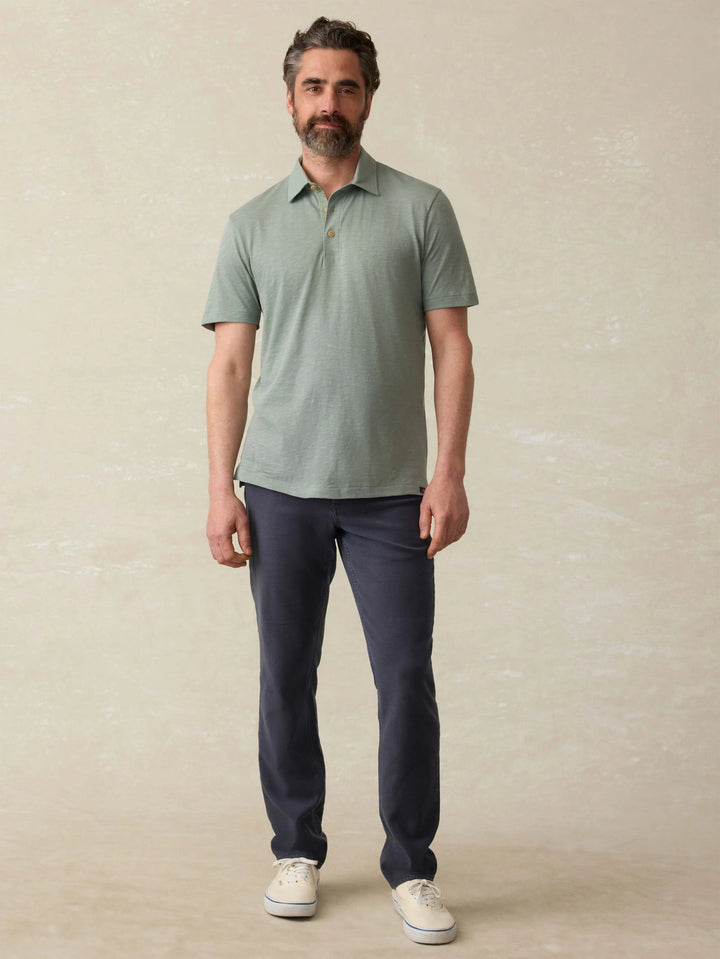 Sunwashed Tshirt Polo-sage creek