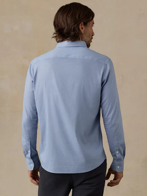 the movement shirt-azure pincheck