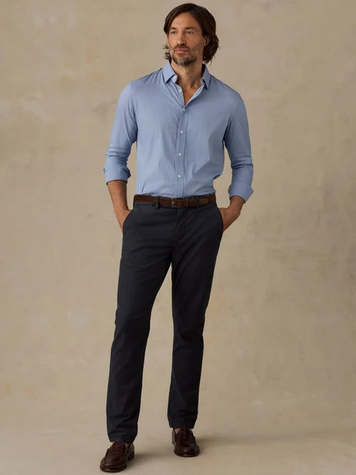 the movement shirt-azure pincheck