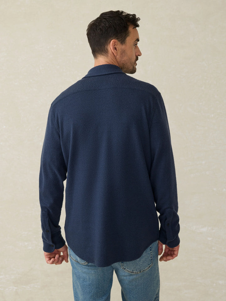 legend sweater shirt-brighton navy twill