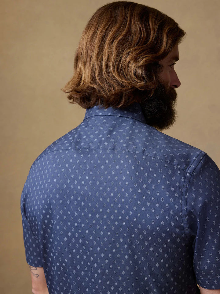 ss movement shirt-navy sky diamond