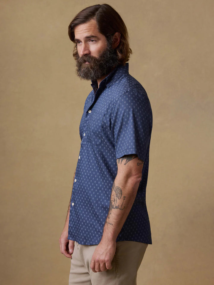 ss movement shirt-navy sky diamond