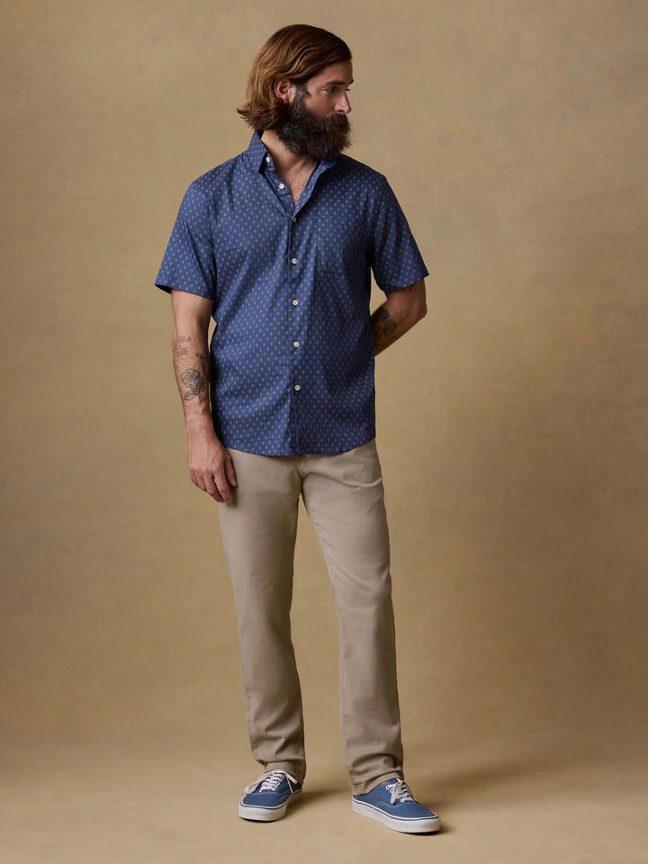 ss movement shirt-navy sky diamond
