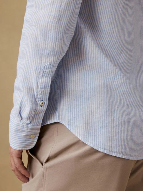 laguna linen shirt-summer classic stripe