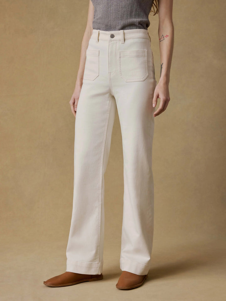 Stretch Terry Patch Pocket Pant-egret