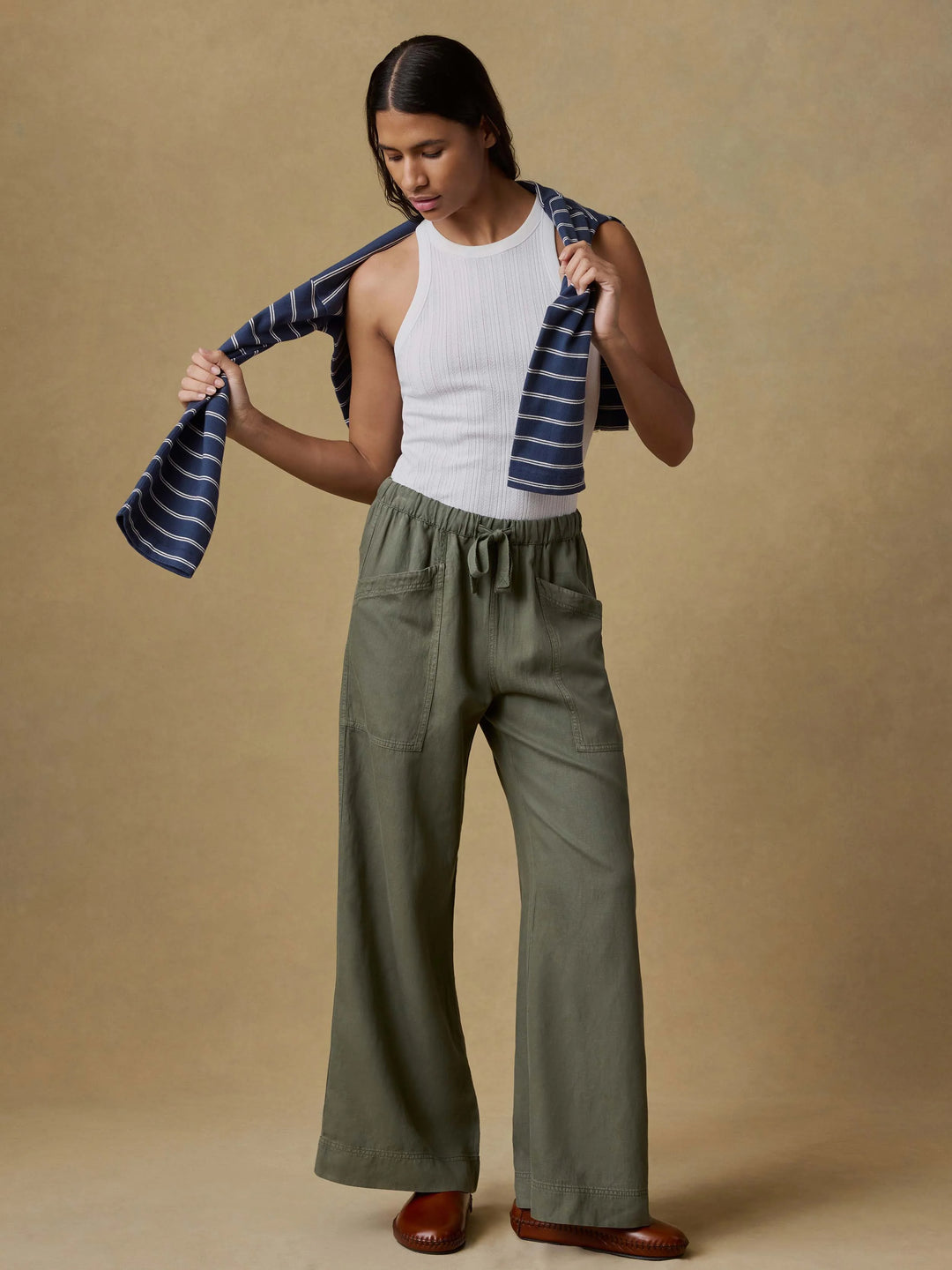Topanga Drape Pant-thyme