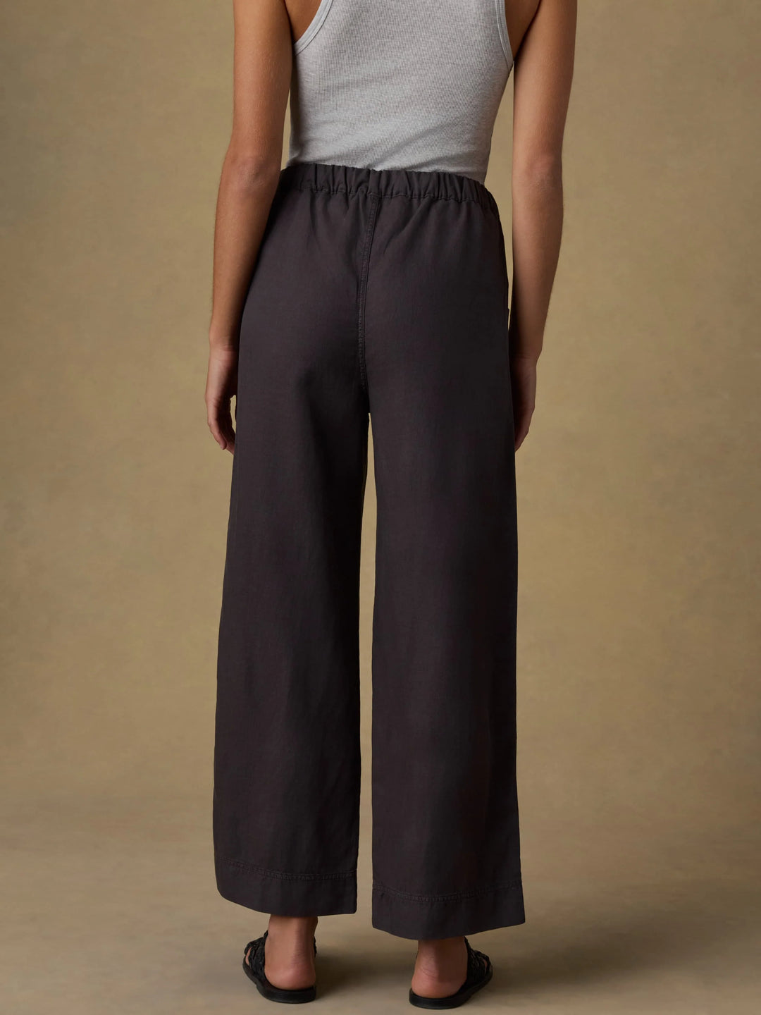 Topanga Drape Pant-washed black