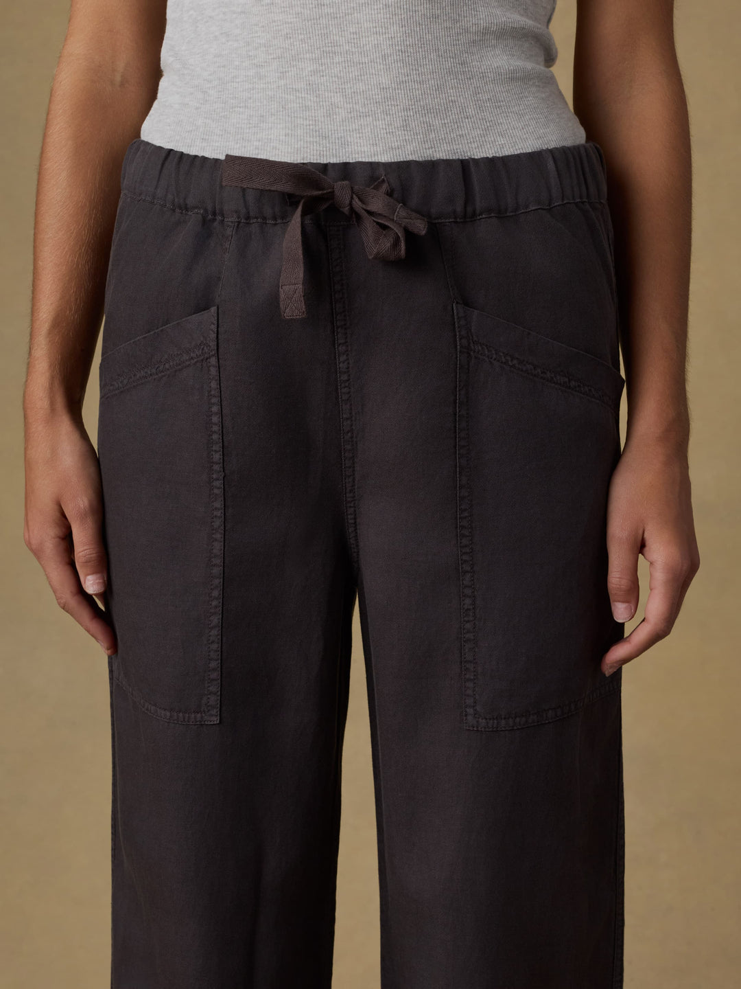 Topanga Drape Pant-washed black