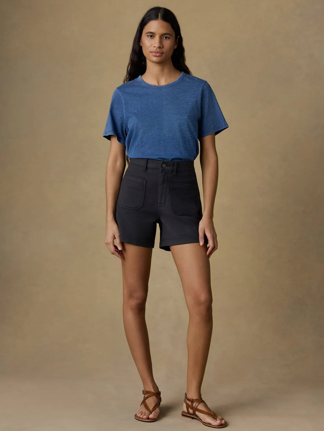 Stretch Terry Patch Pocket Short-onyx black