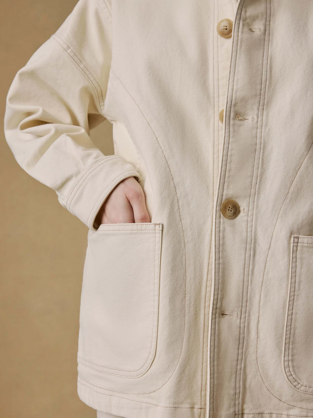 Sunwashed Canvas Chore Jacket-sea salt