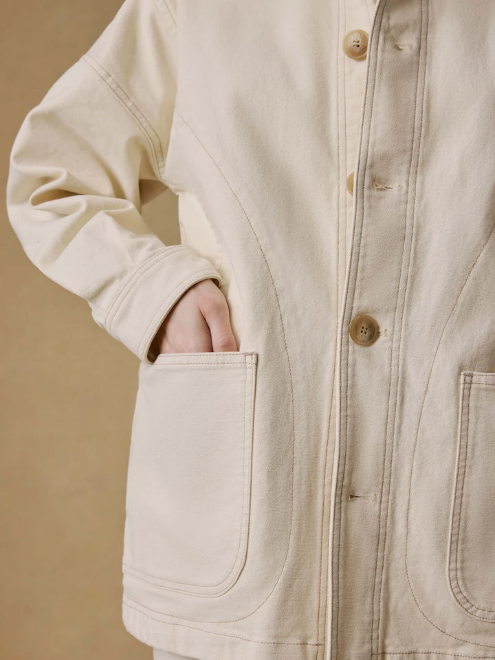 Sunwashed Canvas Chore Jacket-sea salt