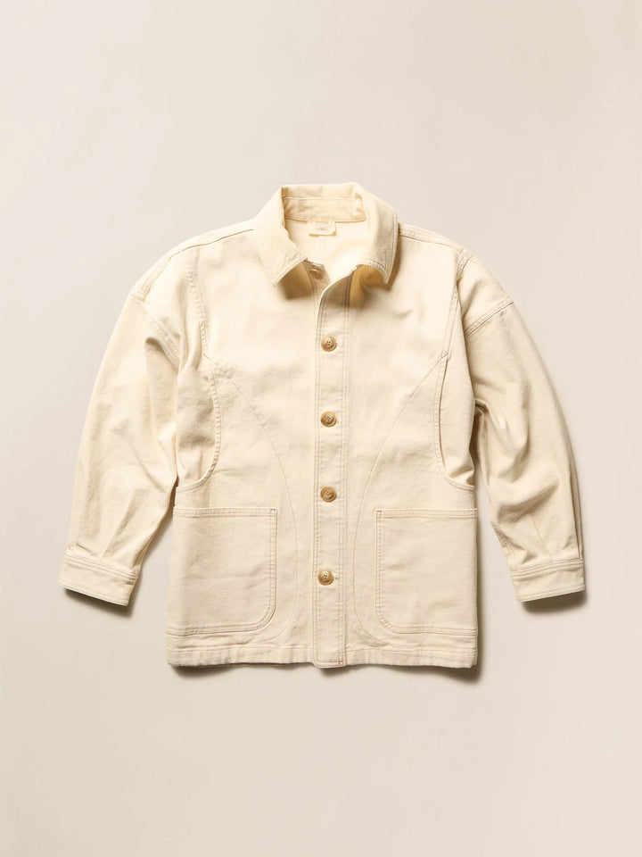 Sunwashed Canvas Chore Jacket-sea salt