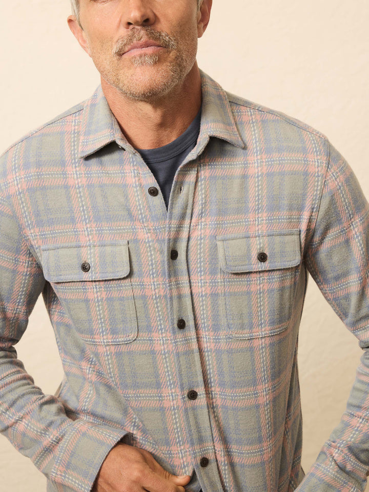 Legend Sweater Shirt-Forest Rose Plaid