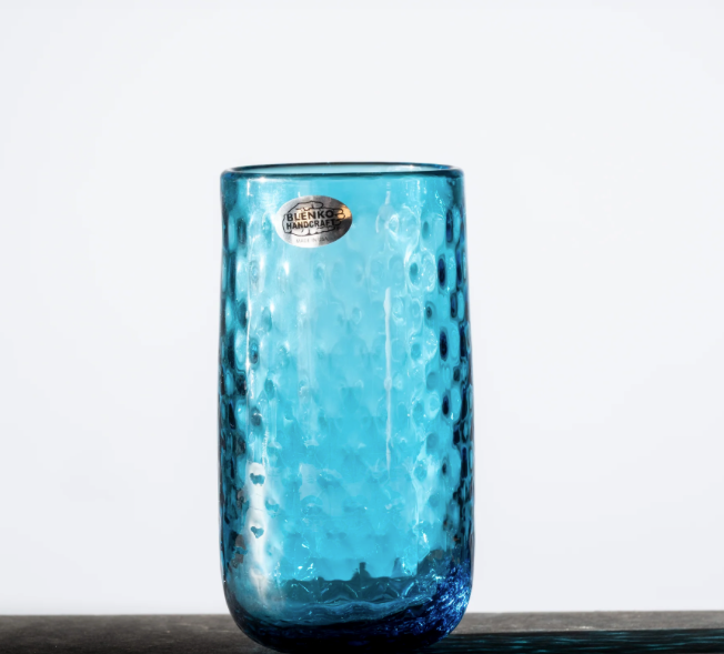 Large Diamond Optic Tumbler-Turquoise