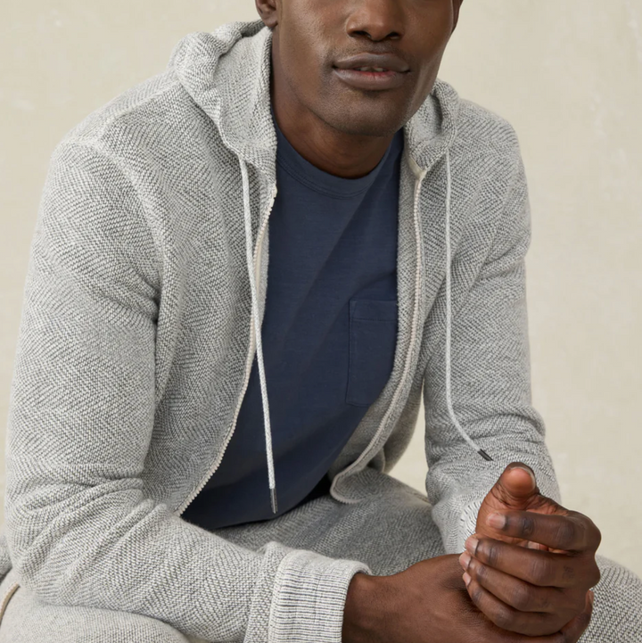 Whitewater Full Zip Hoodie-grey shell loop