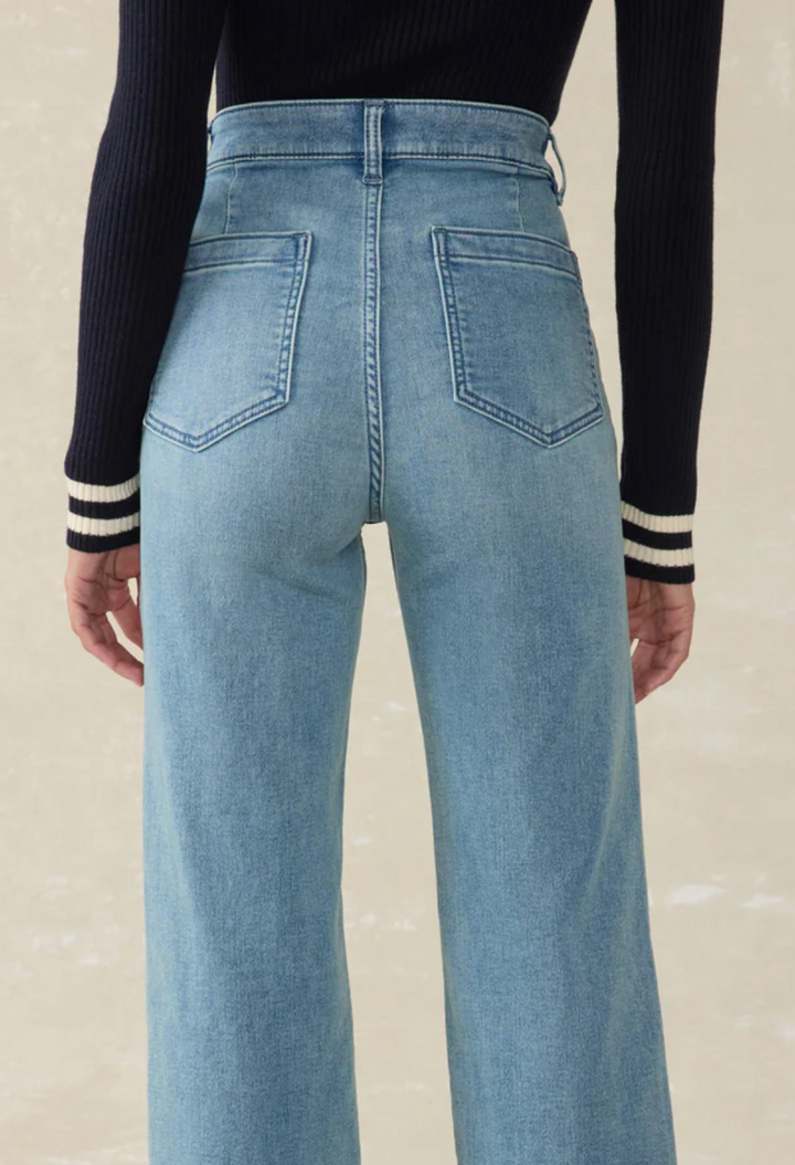 Stretch Terry Patch Pocket Pant-eastern shore wash