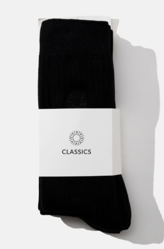classic 3-pack socks-black