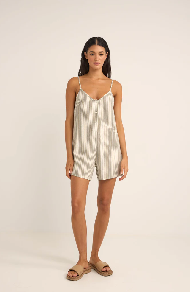 valley stripe adjustable romper-ivy