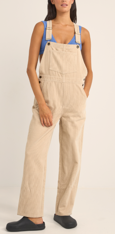 hope corduroy overalls-sand