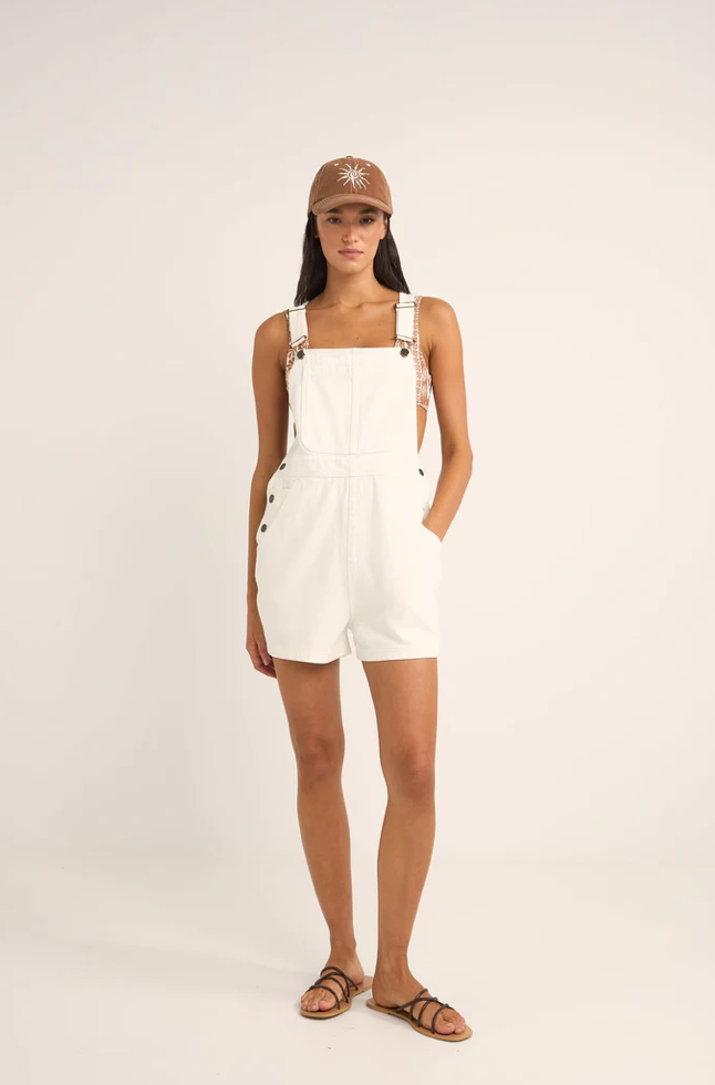 tides short overall-white