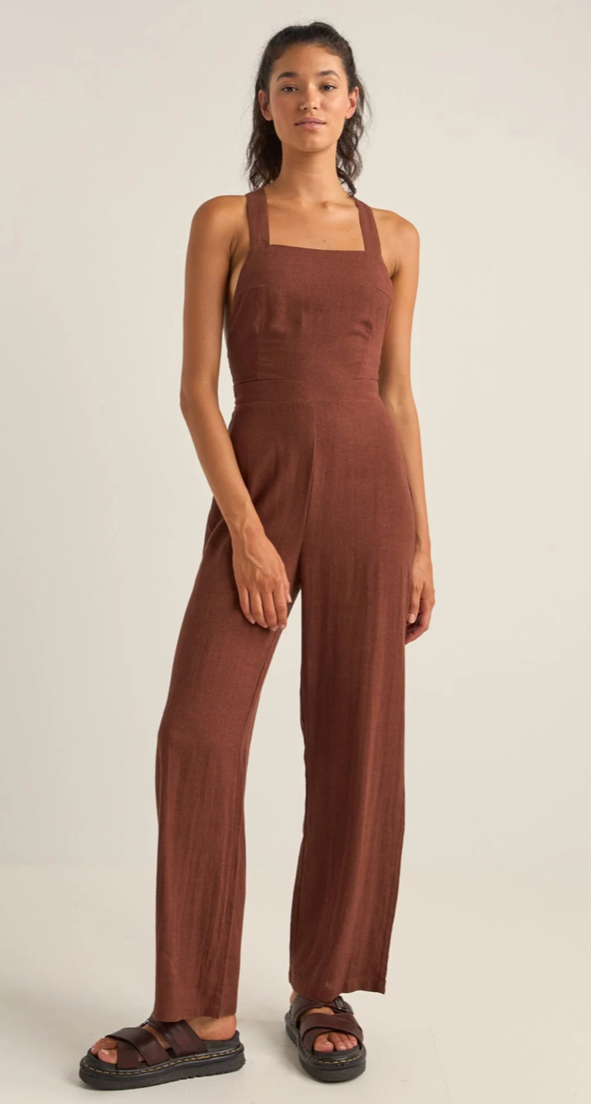 cabana jumpsuit-chocolate