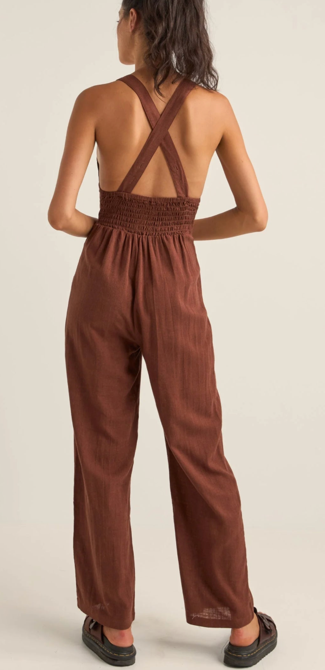 cabana jumpsuit-chocolate