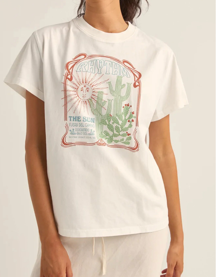 del camino band t-shirt-white