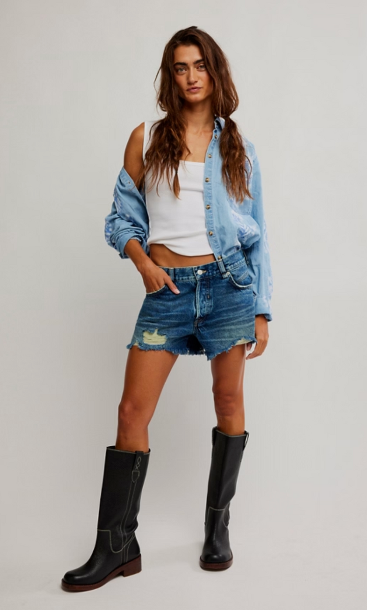 NOW OR NEVER DENIM SHORT-SUNSATIONAL