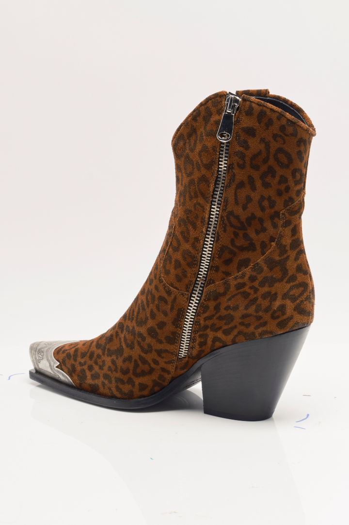 BRAYDEN WESTERN BOOT-LEOPARD SUEDE