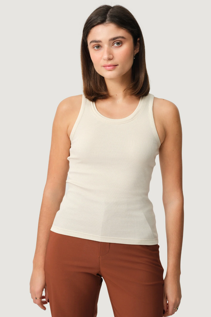 Ribbed Merino Tank 01-Betula