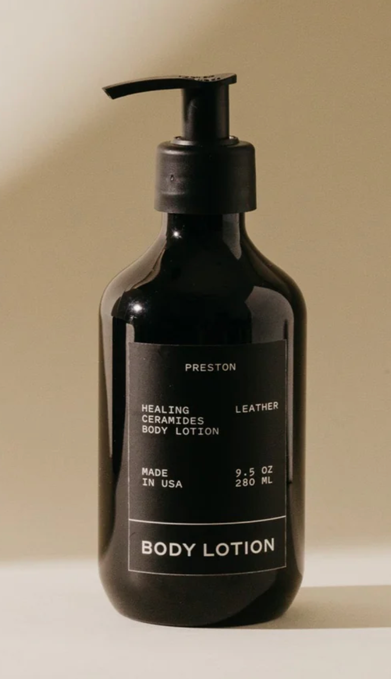 Preston Body Lotion-Leather 9.5 Oz
