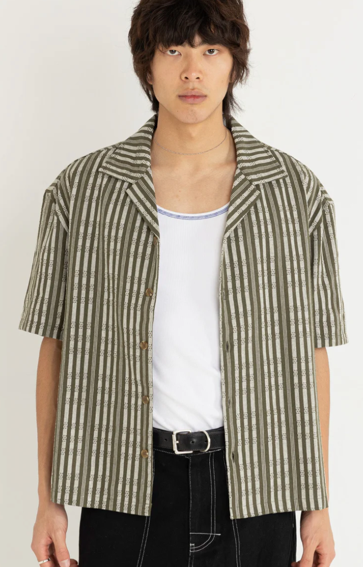link relaxed ss shirt-forest