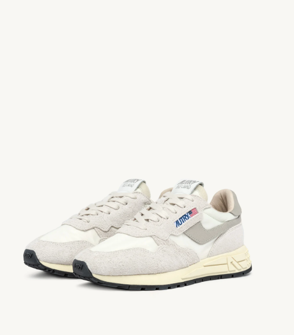 M REELWIND LOW-WHITE NYLON/SUEDE