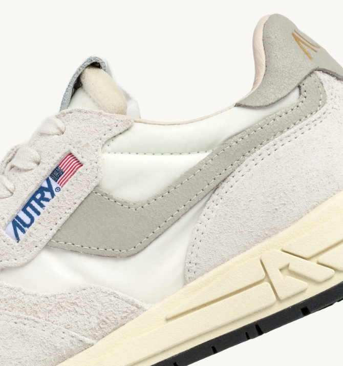 M REELWIND LOW-WHITE NYLON/SUEDE