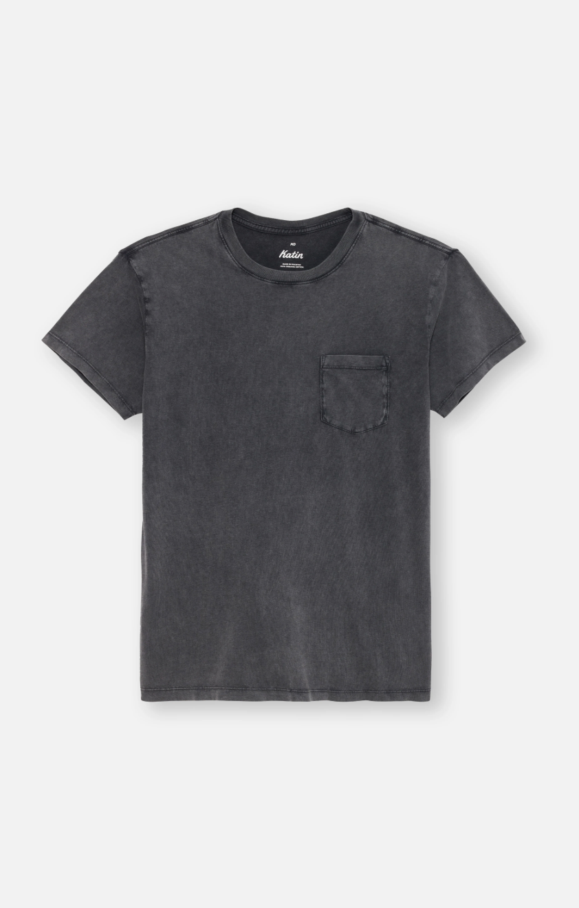 BASE TEE-BLACK SAND WASH