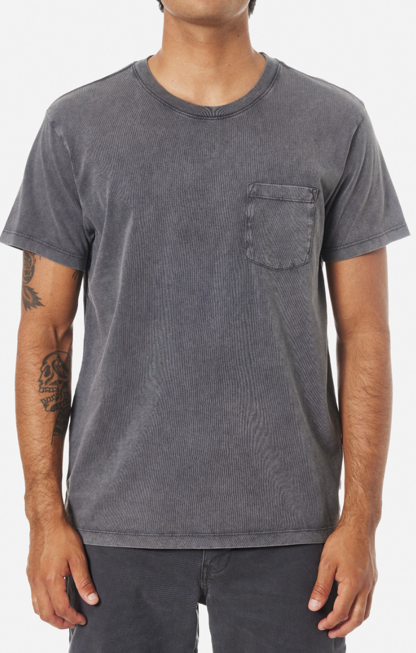 BASE TEE-BLACK SAND WASH