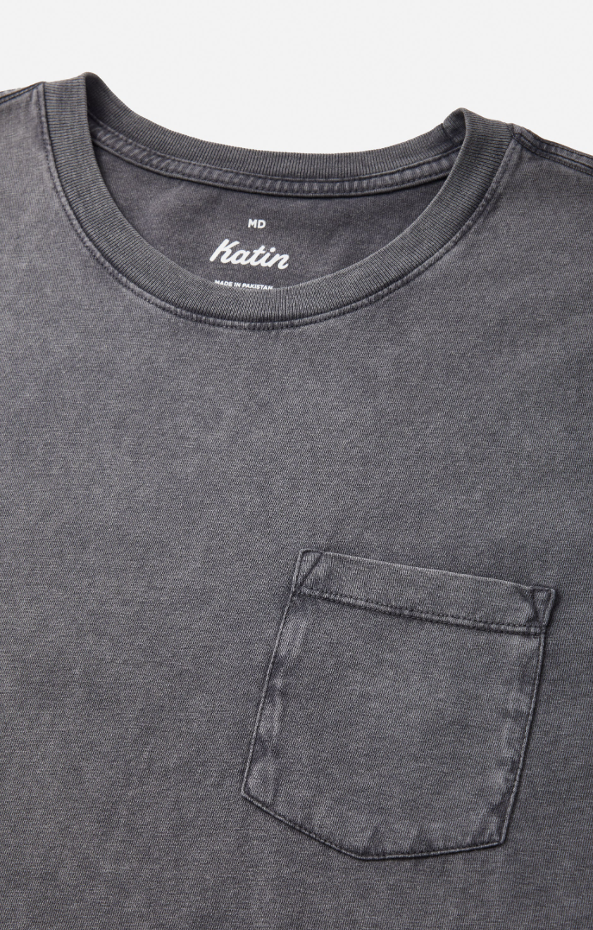 BASE TEE-BLACK SAND WASH
