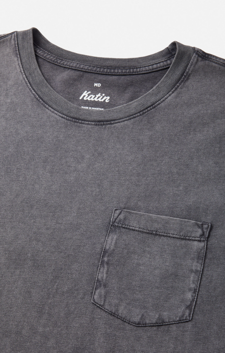 BASE TEE-BLACK SAND WASH