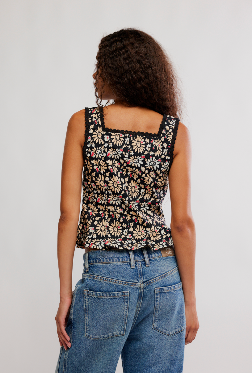 BRIDGETTE CORSET TOP / BLACK COMBO