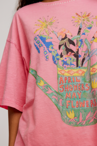 IN SPRING TEE / PINK POPPY COMBO