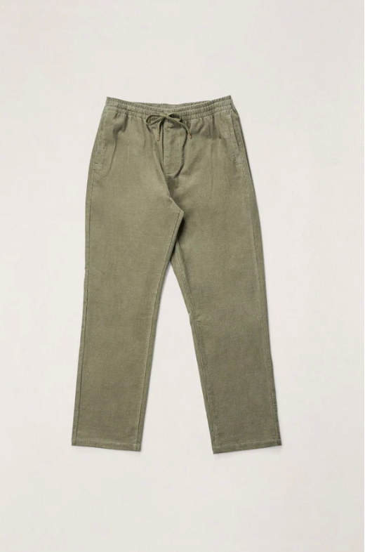 linen jam pant-olive