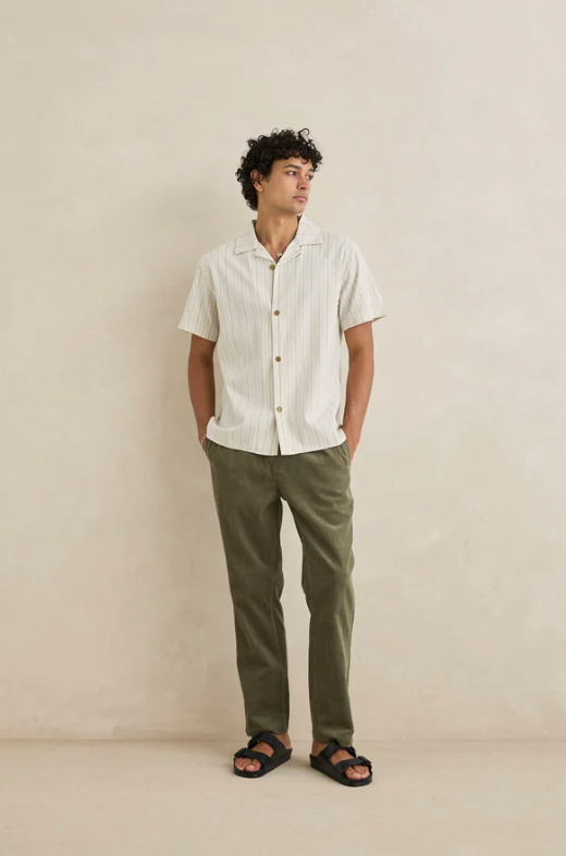 linen jam pant-olive