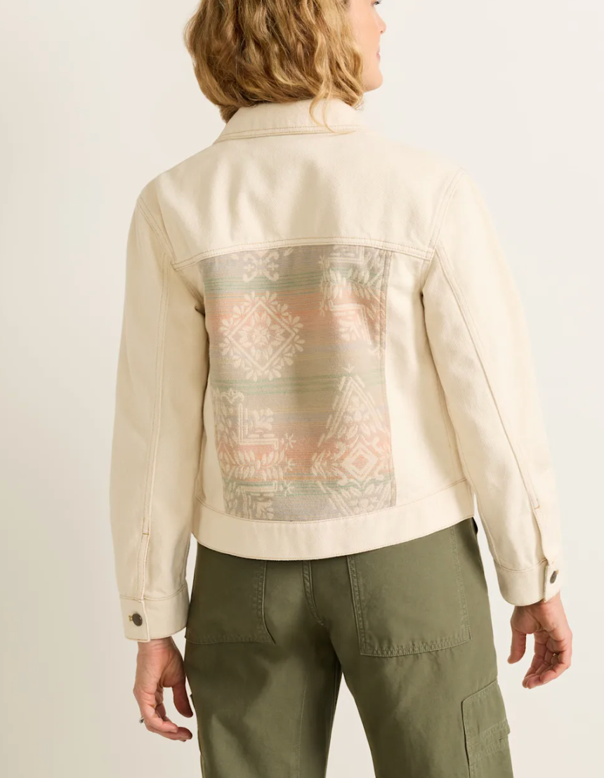 denim trucker jacket-natural laurel grove