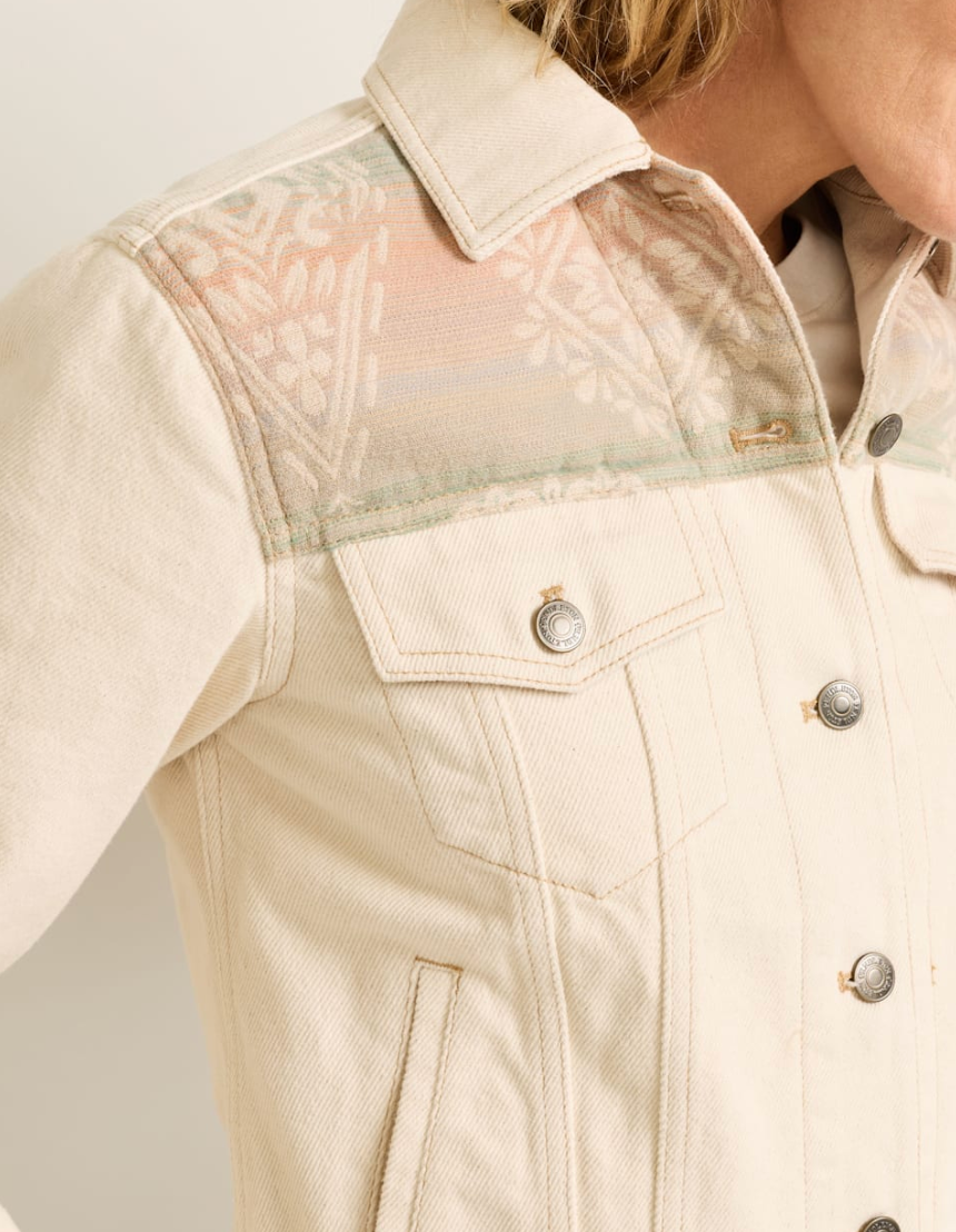 denim trucker jacket-natural laurel grove