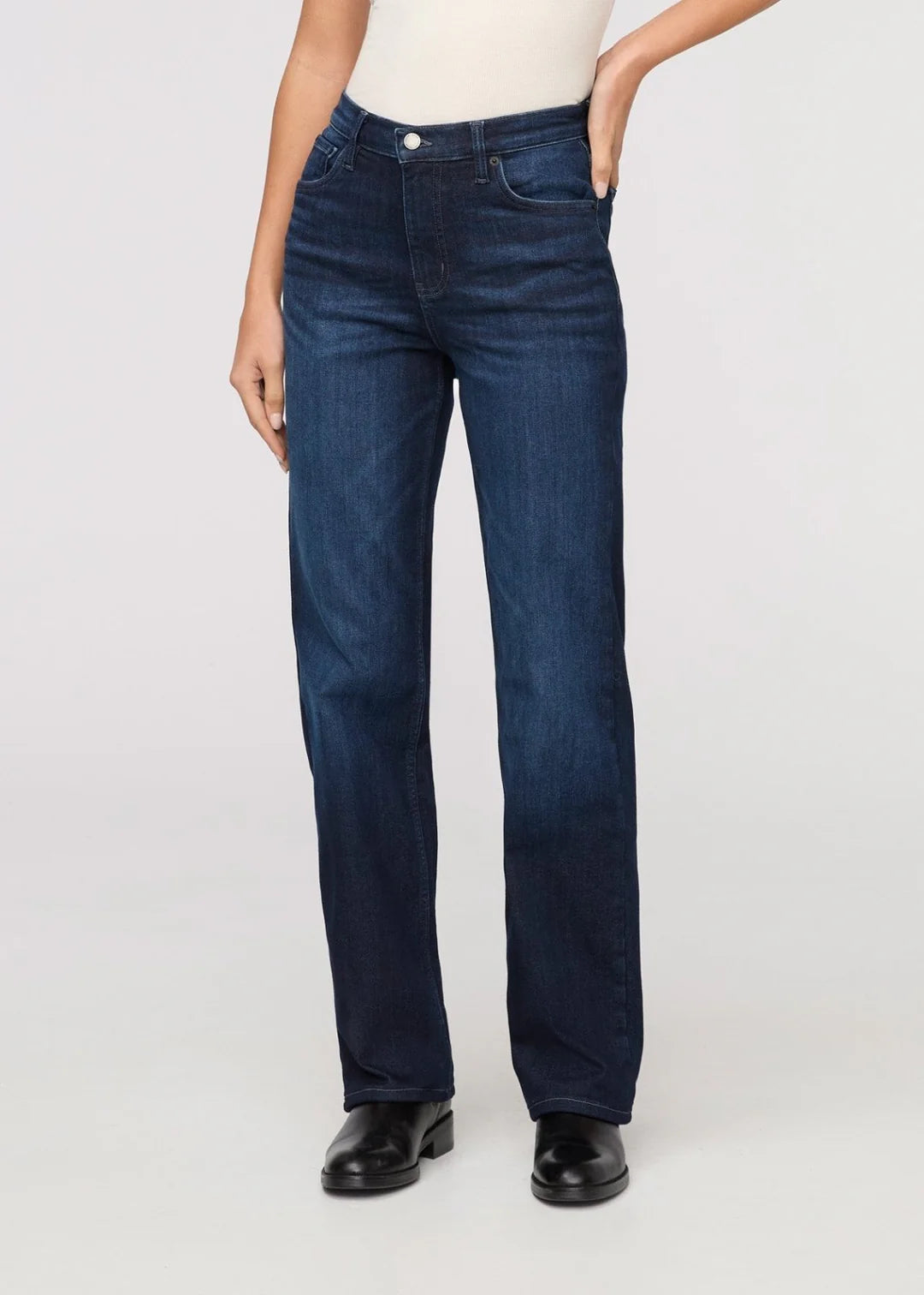 Tech Fleece Denim High Rise Straight-Dark Indigo