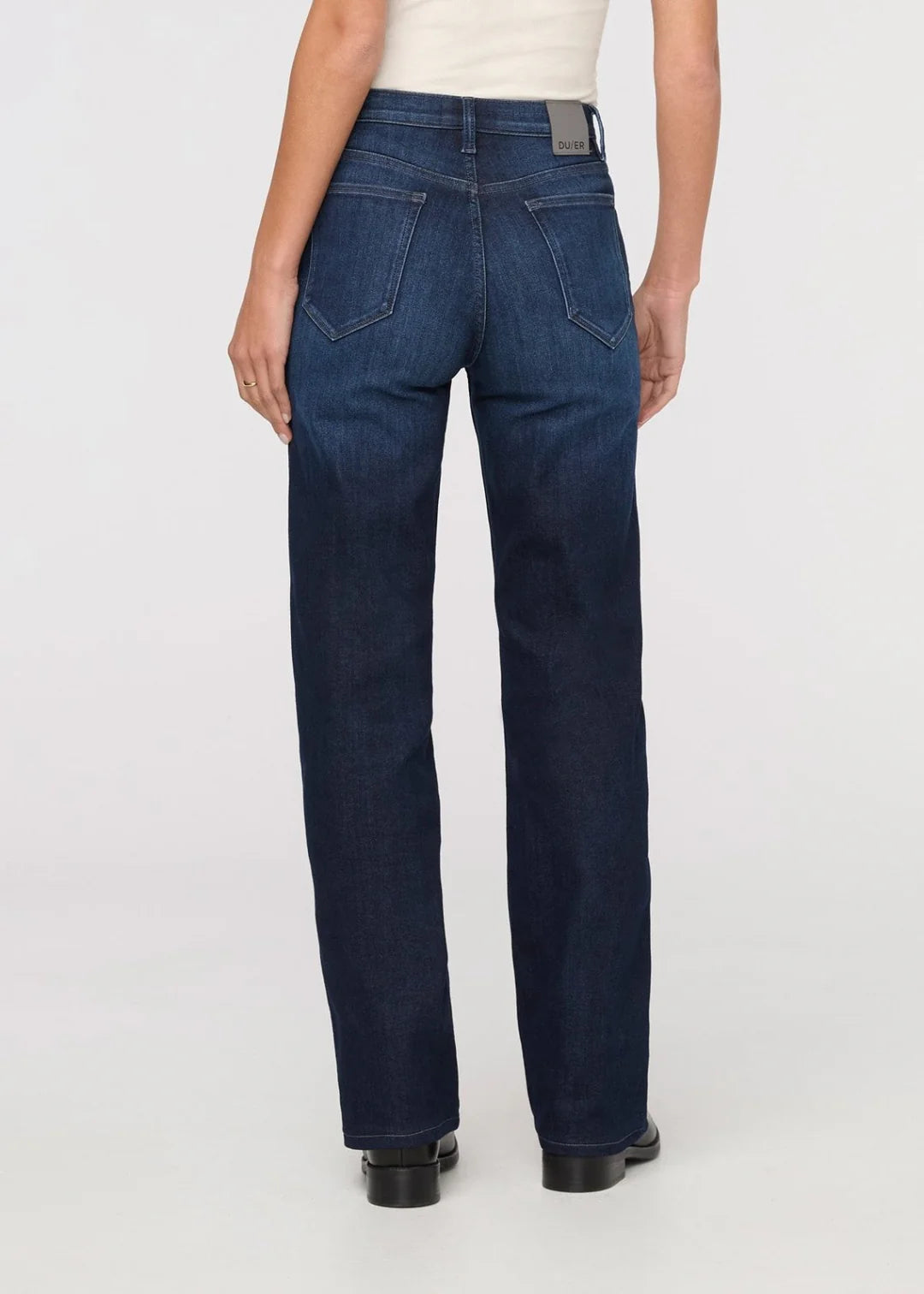 Tech Fleece Denim High Rise Straight-Dark Indigo
