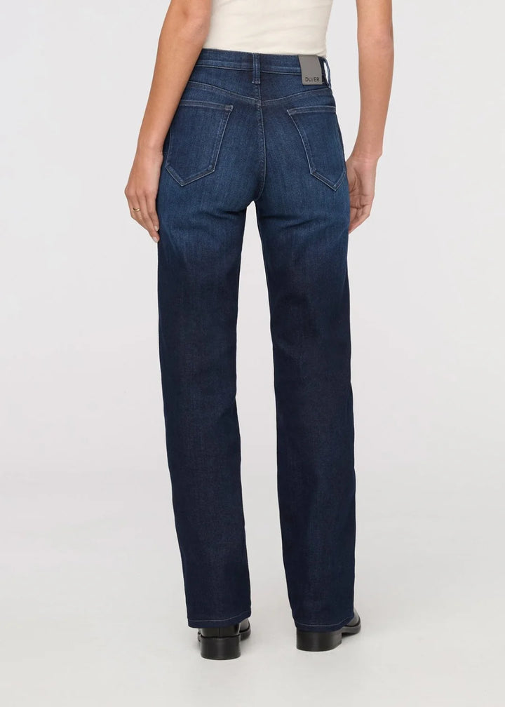 Tech Fleece Denim High Rise Straight-Dark Indigo